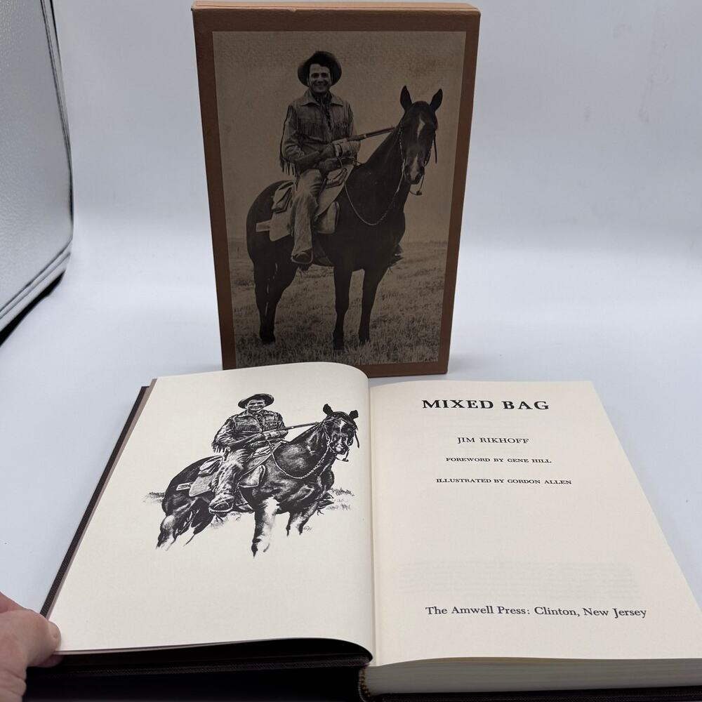 Mixed Bag Jim Rikhoff '84 Amwell Press Hardcover Hunting Fishing Gorden Allen